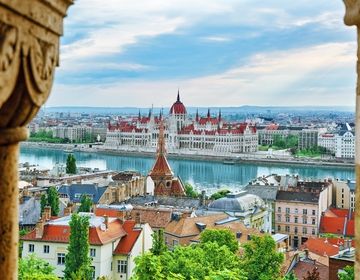 Panoramic View of Budapest Hungary
