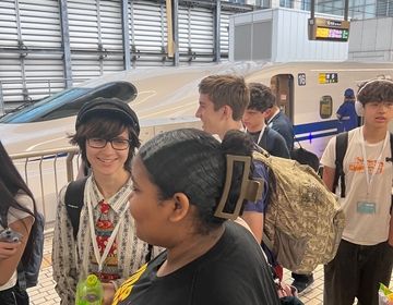 waiting for bullet train