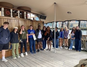 Students tour the Jeanie Johnston