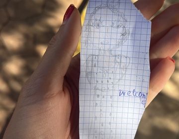 A gift drawn by one of my 5th grade students during my first week of school
