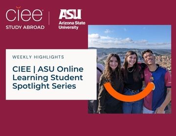 ASU online CIEE study abroad