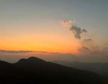 A view of one of the mountains in Chiang Rai at sunset