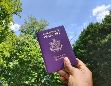 A picture of an emergency passport 