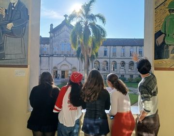 Students exploring La Salle Florida High School