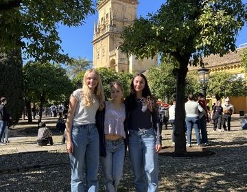 Teenagers studying abroad in Seville