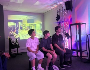 Entrepreneur students learning about the history of Windmill Lane