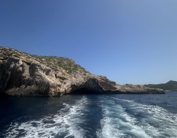 Image from boat right leaving Cabera Island 