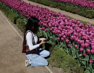 Girl in a Garden