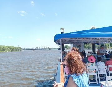 Juan took in the sites on a tour boat.