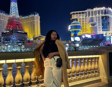 Miranda made sure to visit Las Vegas when she was in the U.S.