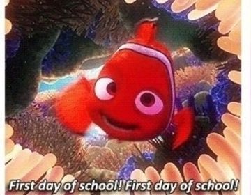Finding Nemo first day of school teaching in Spain