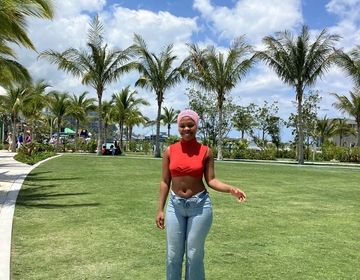 Sinogcobo poses during one of her trips outside of Utah.