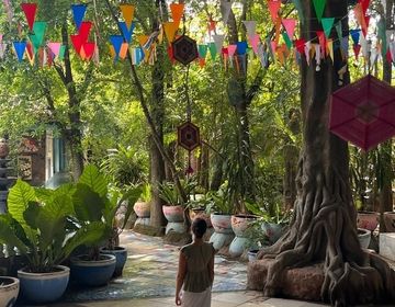 At a temple in Khon Kaen