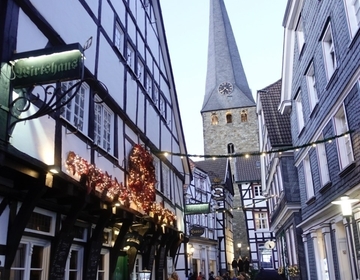 Walking through a German Christmas market
