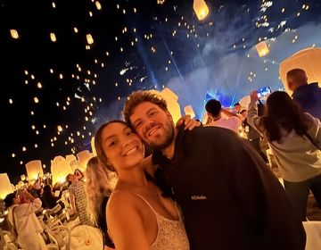 Nick and I at the NYE Lantern Festival!