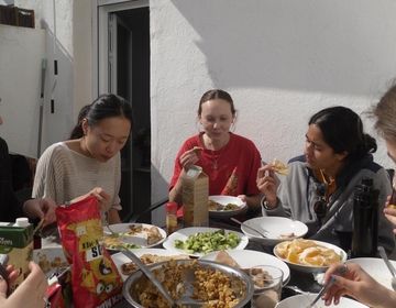 Girls on the terrace