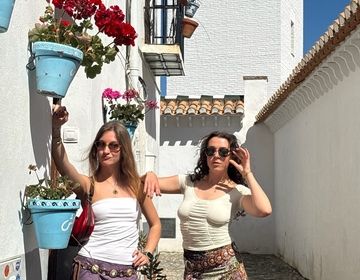 Katie and I serving in Granada