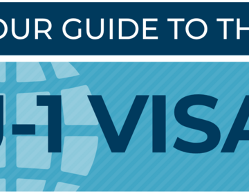 Graphic illustration of a J-1 visa