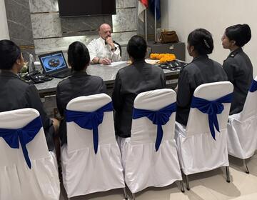 James Barrett, executive chef at Hyatt Regency Chesapeake Resort in Cambridge, Maryland, traveled to Thailand and Indonesia with CIEE BridgeUSA to interview candidates for culinary roles in his kitchen.