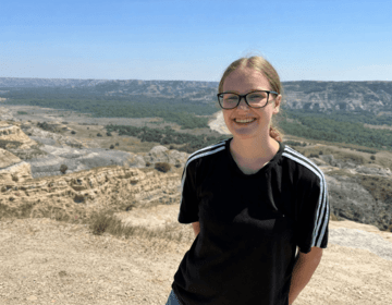 Hannah W. overlooks the buttes in Theodore Roosevelt National Park in North Dakota.