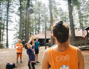 Camp Exchange USA Volleyball game