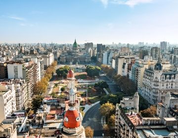 Aerial view of Buenos Aires