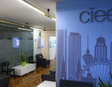 ciee madrid office with logo