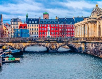 Copenhagen Bridge over river