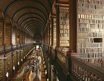 dublin ireland library ceiling