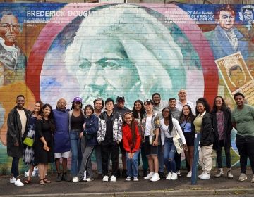 Dublin FDGF group at mural wall