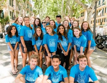 High school students in Palma group photo