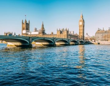 london downtown on sunny day