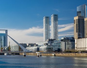 argentina skyline by water