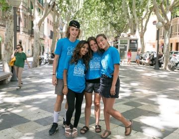Global Navigator trio on the streets of Palma de Mallorca