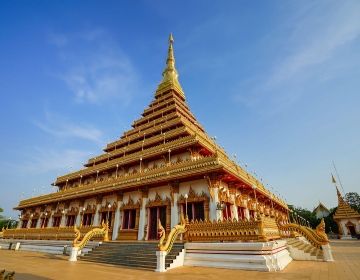 Colorful temple in Thailand