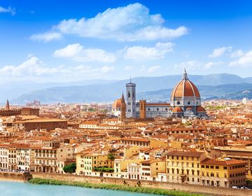 florence italy aerial view