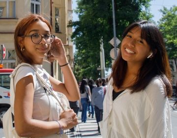 prague students explore the streets of city