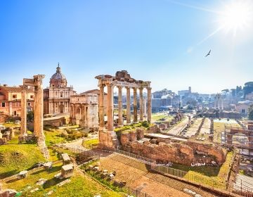 Sunny ruins in Rome