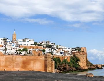 rabat morocco coastline buildings