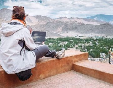 Teach abroad-mountain-laptop