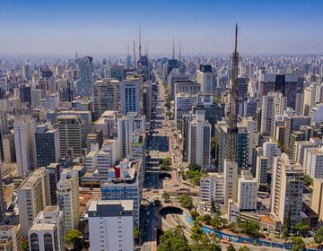 aerial view sao paulo
