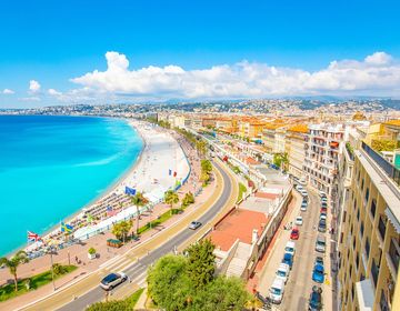 Nice, France beach