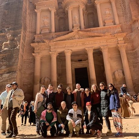 amman jordan cultural site visit student group