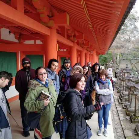 temple tour in kyoto with ciee