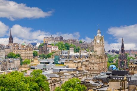 Edinburgh skyline during the day