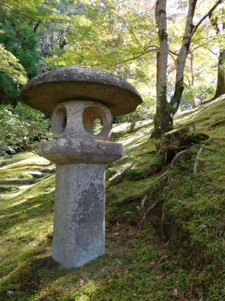 Statue on hill in Kyoto