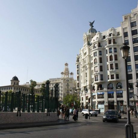 city square in alcala de henares spain