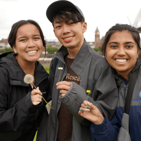 frederick douglass scholars abroad with flowers