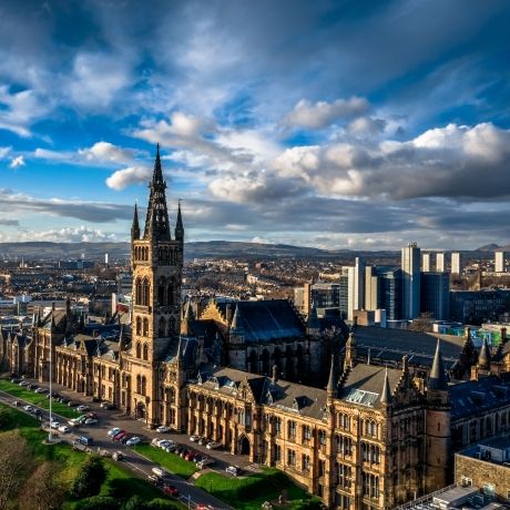 glasgow downtown building sunny day