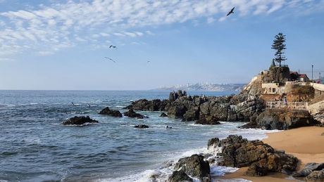 The beach in Santiago, Chile